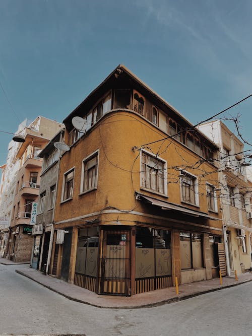 Yellow House in Town