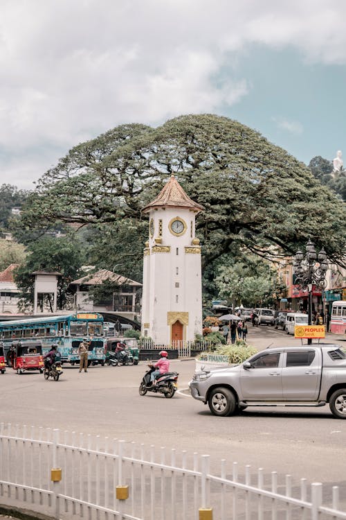 Kandy Busy City Clock Tower 