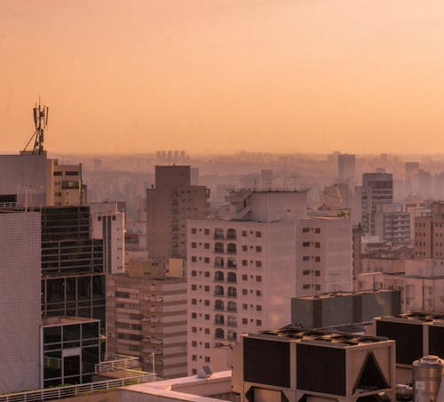 High Rise Buildings in Aerial View Photo