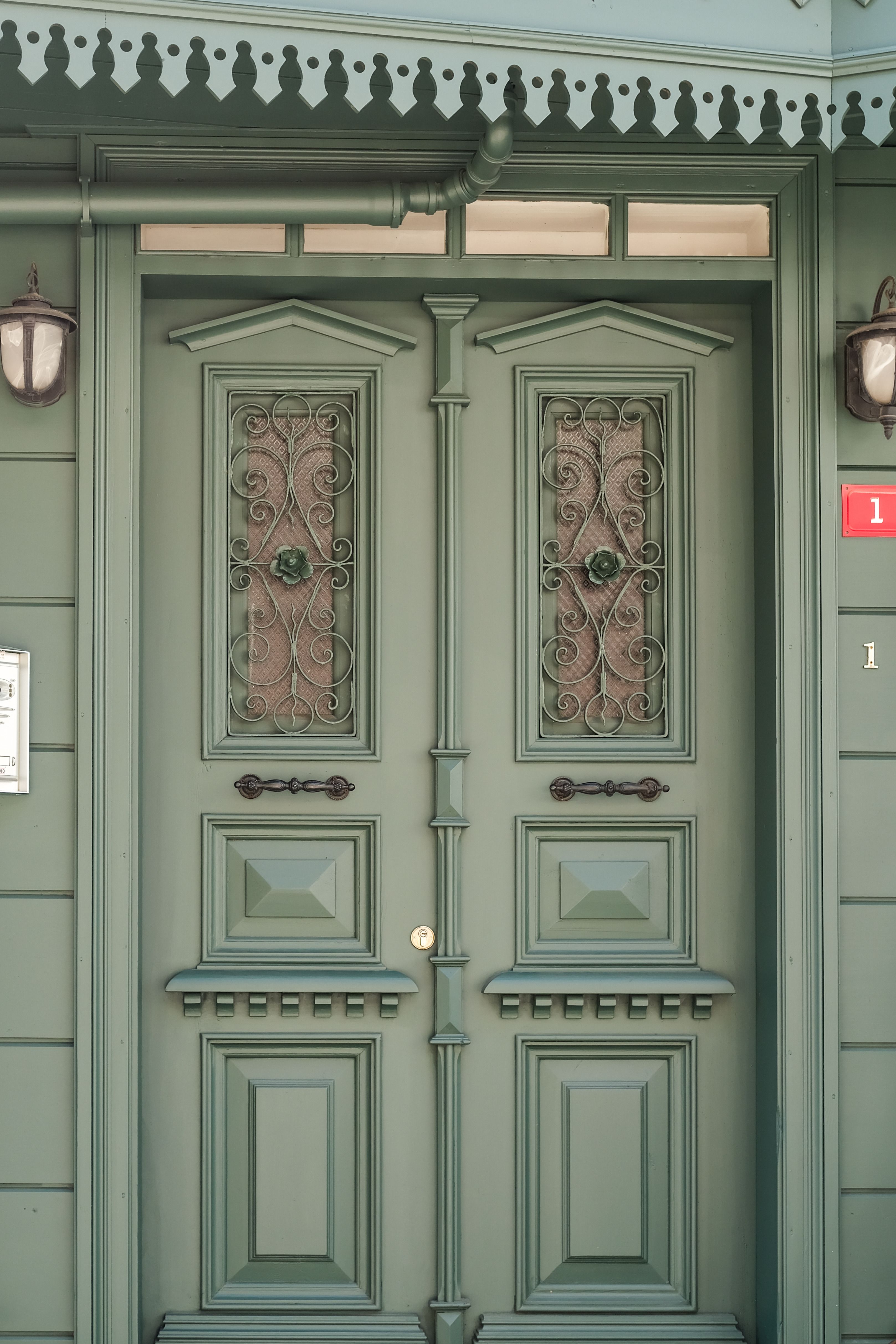 Old Style Wooden Double Door · Free Stock Photo
