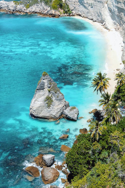 ada, cennet, deniz içeren Ücretsiz stok fotoğraf
