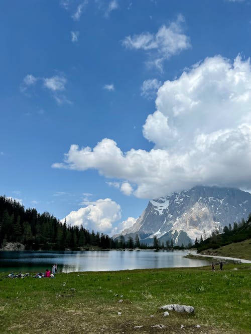 Lake Against Beautiful Mountain Landscape