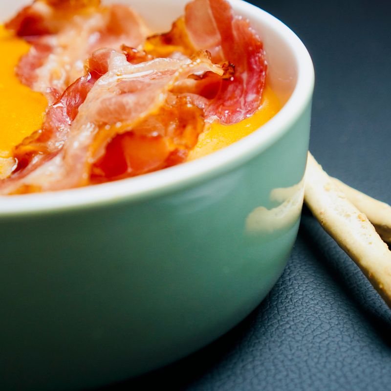Savory Oats with Bacon and Herbs