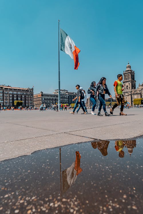 คลังภาพถ่ายฟรี ของ zocalo, การท่องเที่ยว, คนที่เดินผ่าน