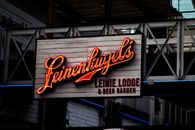 Leinenkugel's Leinie Lodge & Beer Garden Signage Turned on