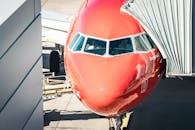 Pilots in the Cockpit of an Airliner at the Terminal Gate