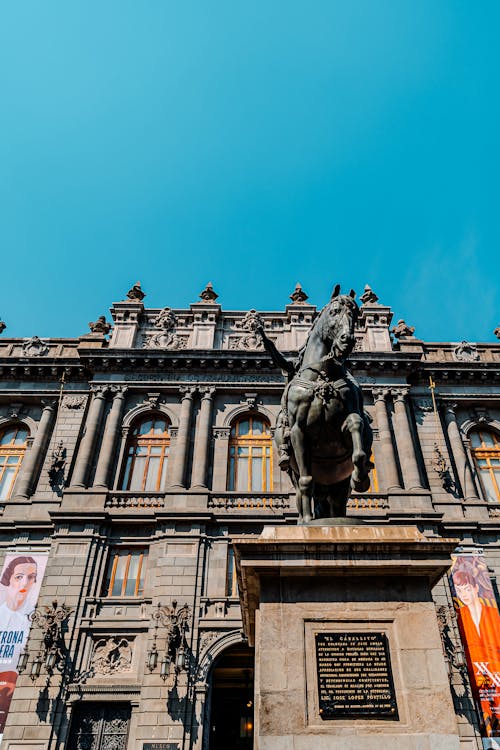 คลังภาพถ่ายฟรี ของ งานปั้น, ท้องฟ้าสีคราม, พระบรมรูปทรงม้า