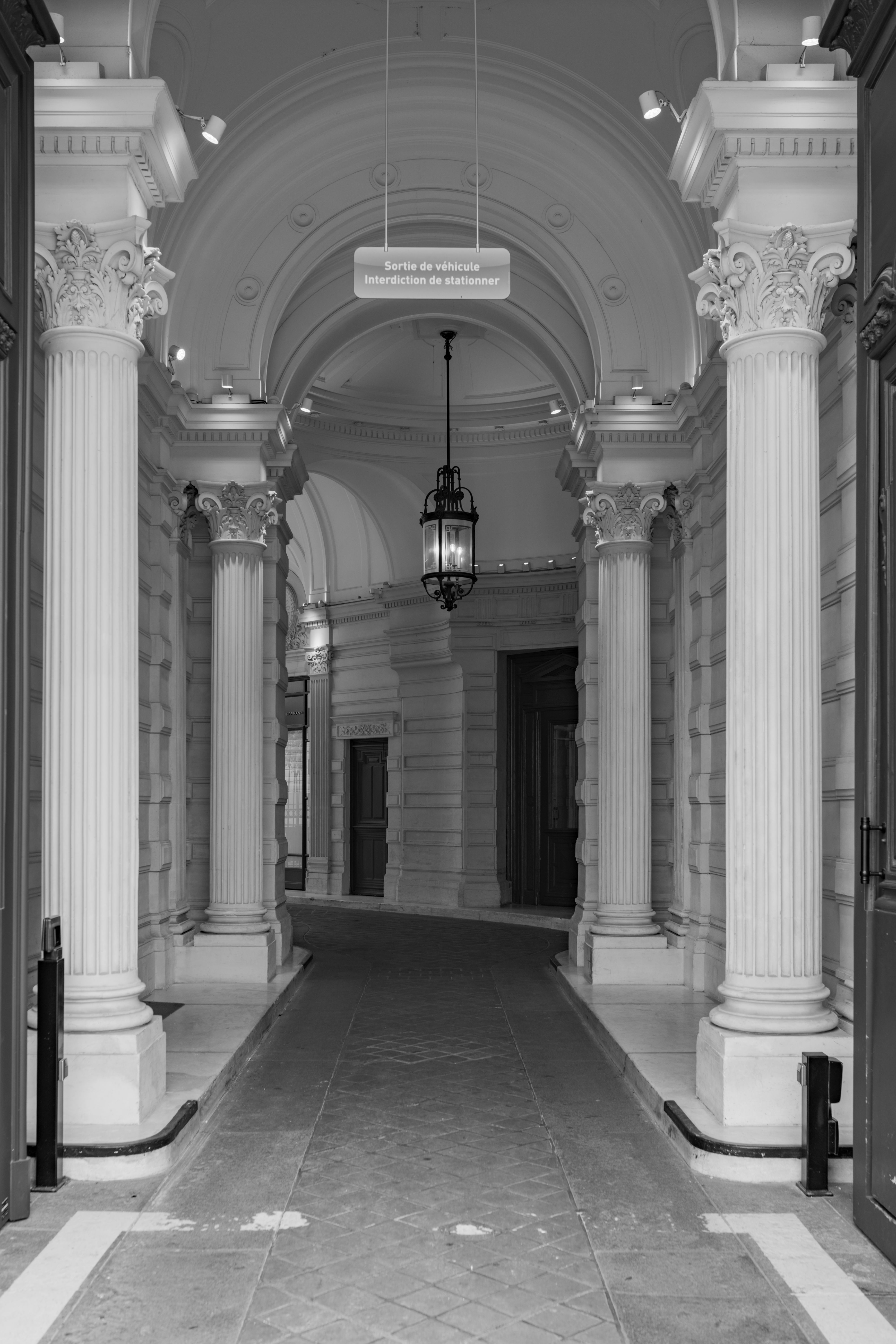 Colonnade in Building Corridor · Free Stock Photo