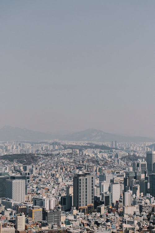 Ingyenes stockfotó Dél-Korea, drónfelvétel, épületek témában