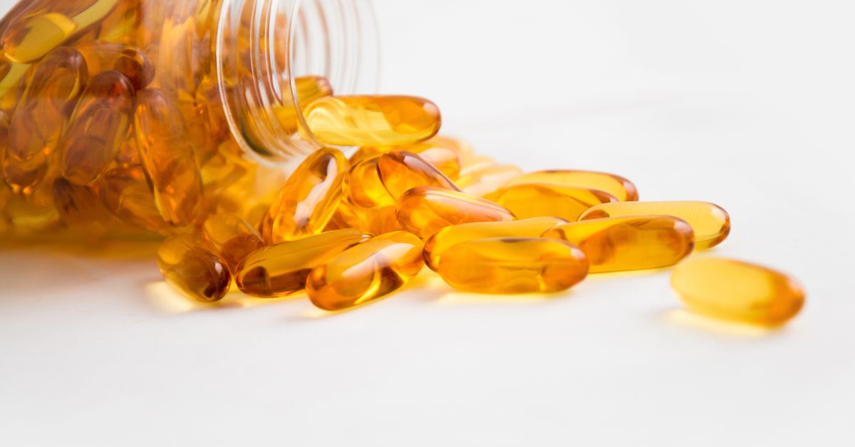 Magnesium capsules from a bottle
