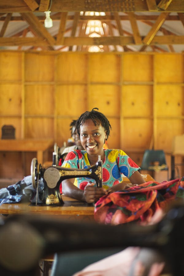 Woman entrepreneur with savings