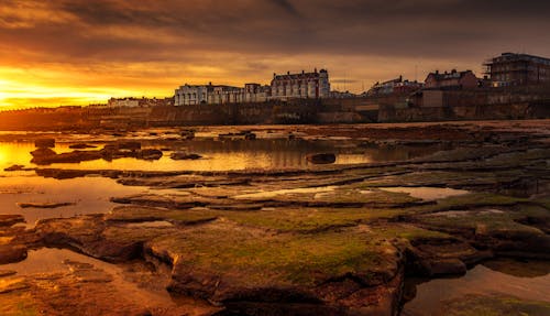 Kostnadsfri bild av byggnader, dramatisk himmel, england