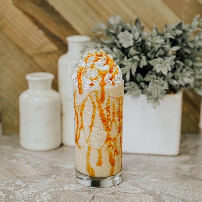 Iced Salted Caramel Macchiato from Concept Coffee & Grill in Philadelphia