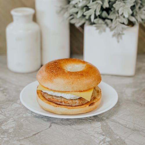 Sausage Egg and Cheese Bagel