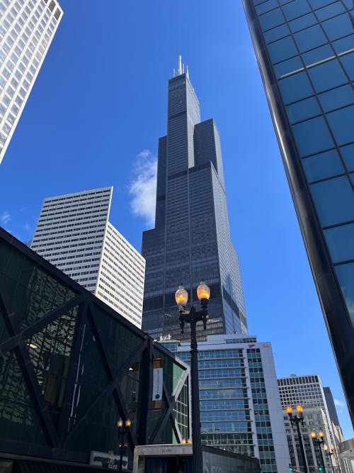 Immagine gratuita di architettura moderna, chicago, cielo azzurro