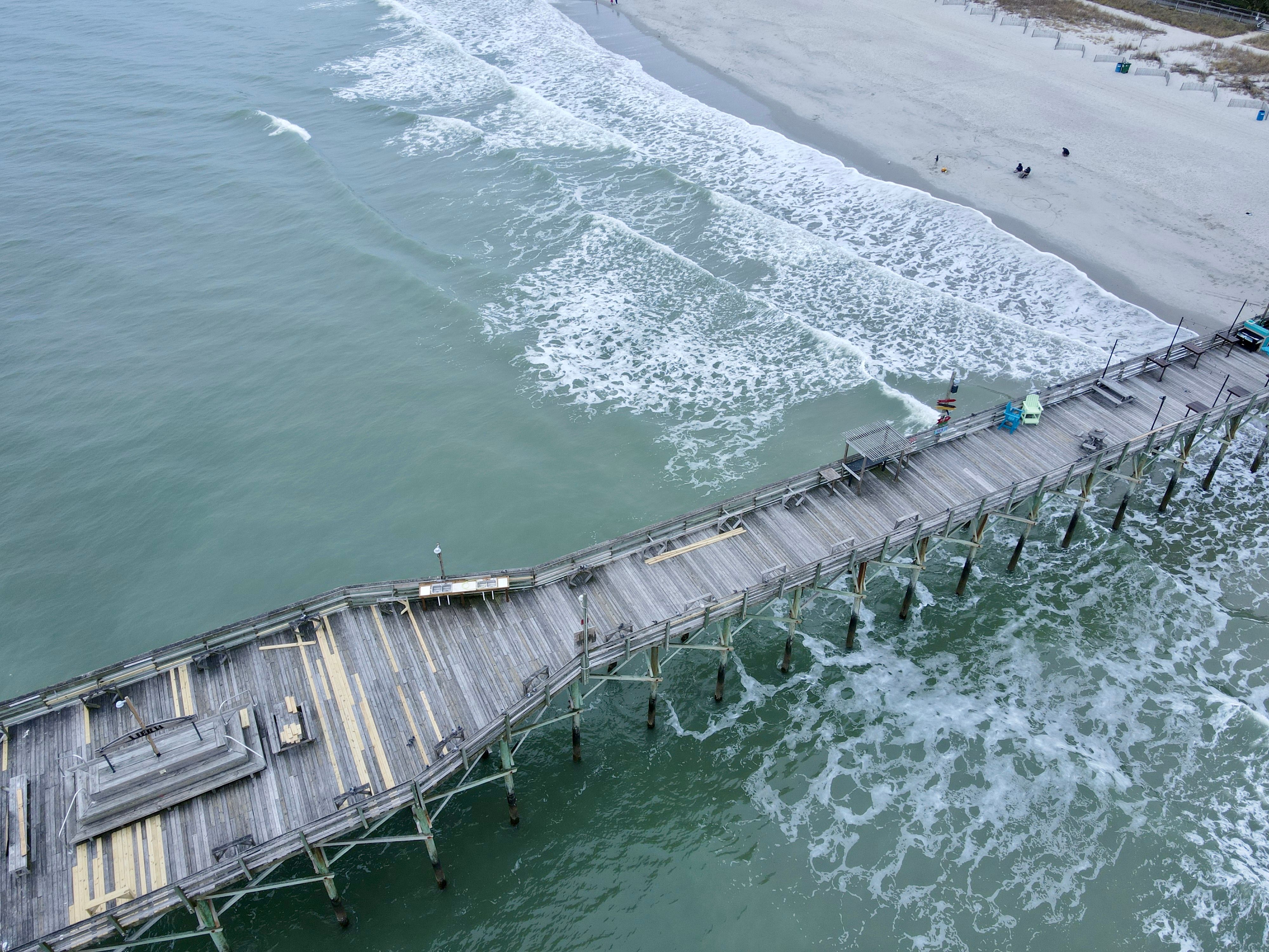 Aerial View of an Empty Pier · Free Stock Photo
