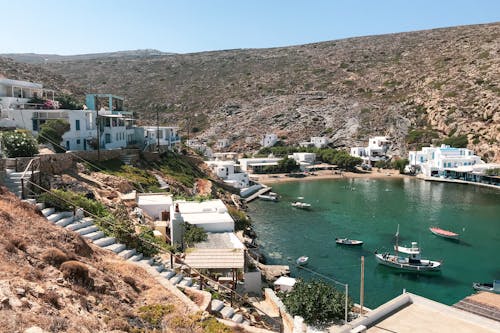 greek fishing harbour in Sifnos