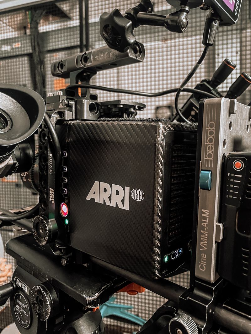 Close-up of ARRI professional camera