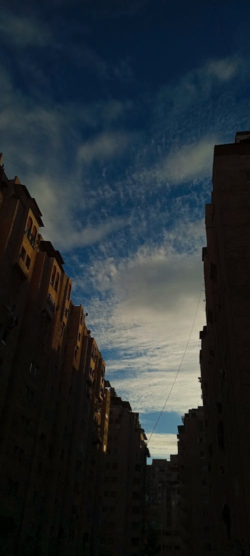 Cloudy sky and ancient architecture 