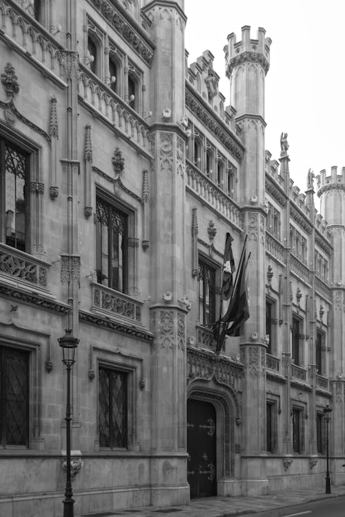 Free When walking around Palma de Mallorca, it is worth paying attention to the Art Nouveau tenement houses, which are very reminiscent of Barcelona buildings. Stock Photo