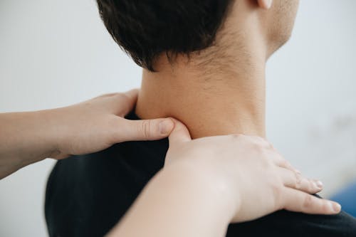 Manual therapy at neck