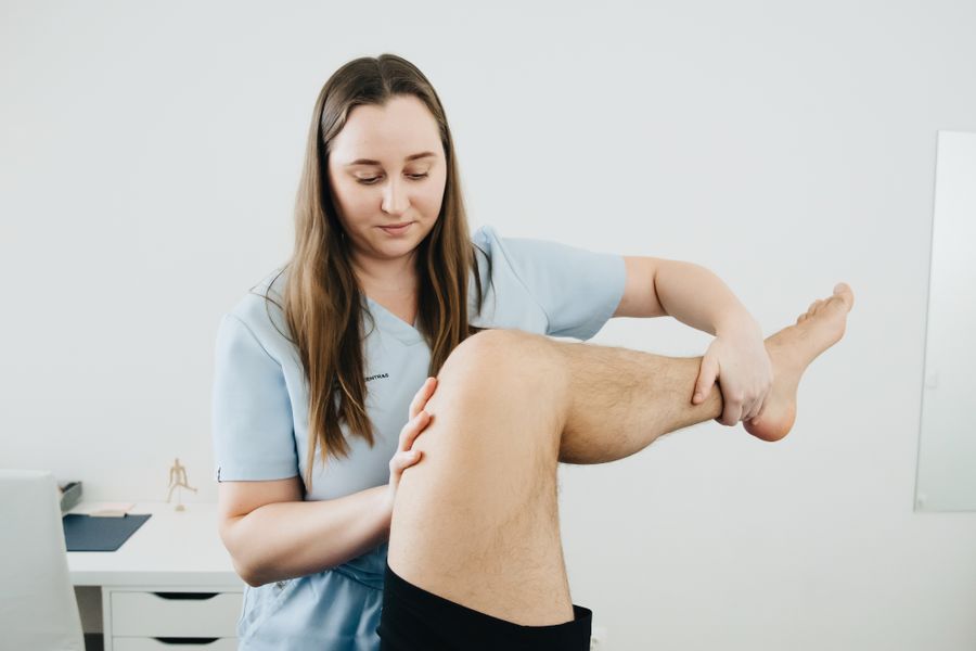 Rehabilitation therapy for a patient recovering after accident trauma