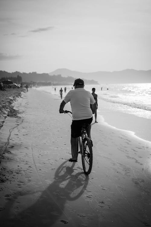 Foto profissional grátis de andar a cavalo, areia, bicicleta