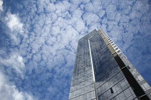 Free stock photo of architecture, blue, clouds