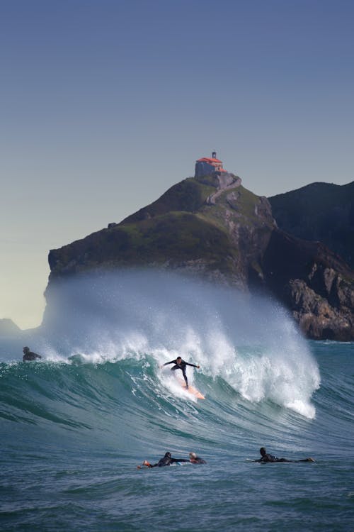 Foto d'estoc gratuïta de , fent surf, mar