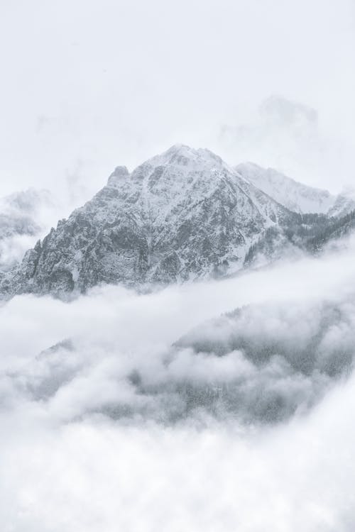 бесплатная Заснеженная гора Стоковое фото
