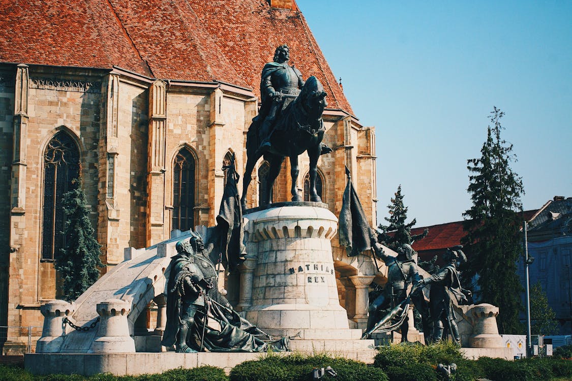 Man Riding Horse Horse Sculpture