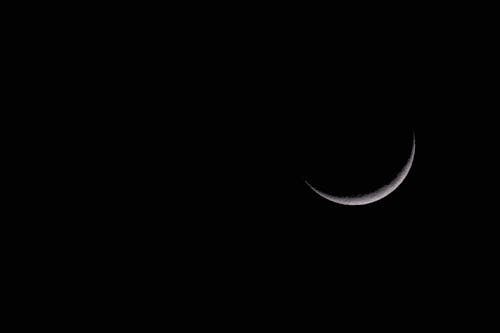 Foto stok gratis angkasa, background hitam, bulan