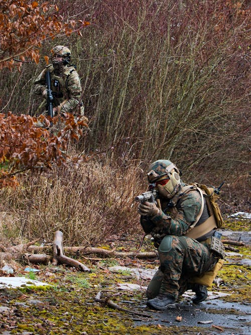 Foto profissional grátis de arma, camuflagem, exército