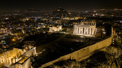 Gratis stockfoto met Athene, attractie, belicht