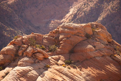 A large rock formation