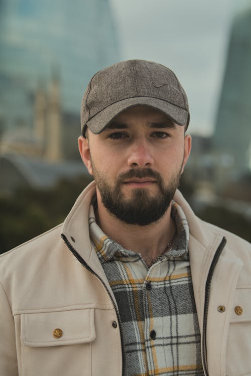 Portrait of Man Wearing a Cap