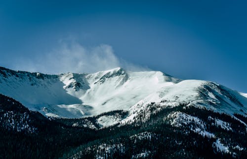 Glacier Mountain W Ciągu Dnia