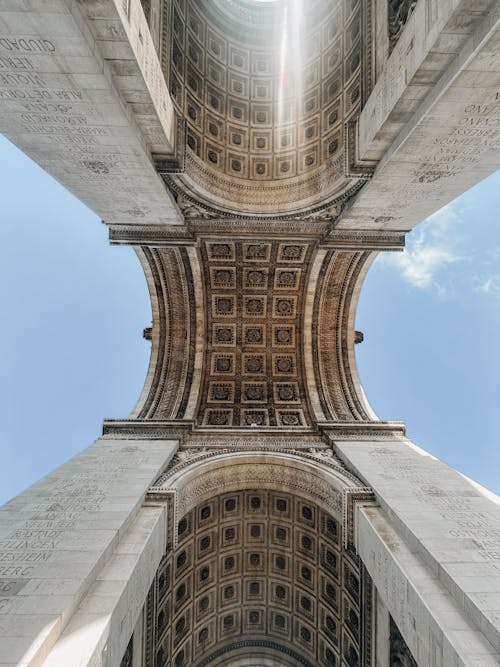 The arc de triomphe in paris, france