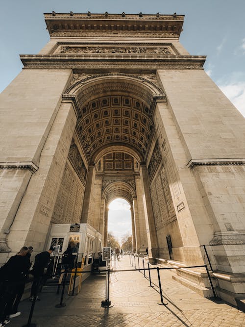 The arc de triomphe in paris, france