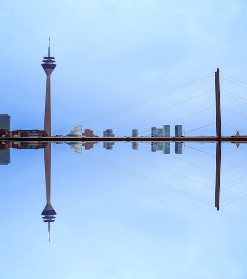 Δωρεάν στοκ φωτογραφιών με düsseldorf, rheinbrücke, αρχιτεκτονική