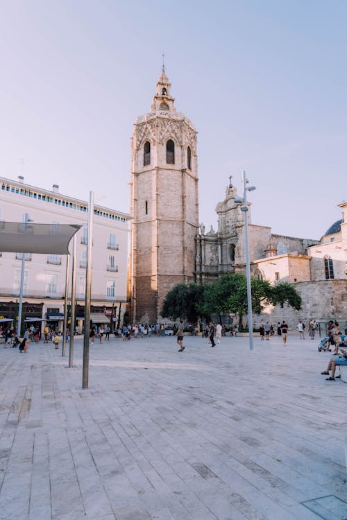 Foto d'estoc gratuïta de campanar, catedral de valencia, cel blau