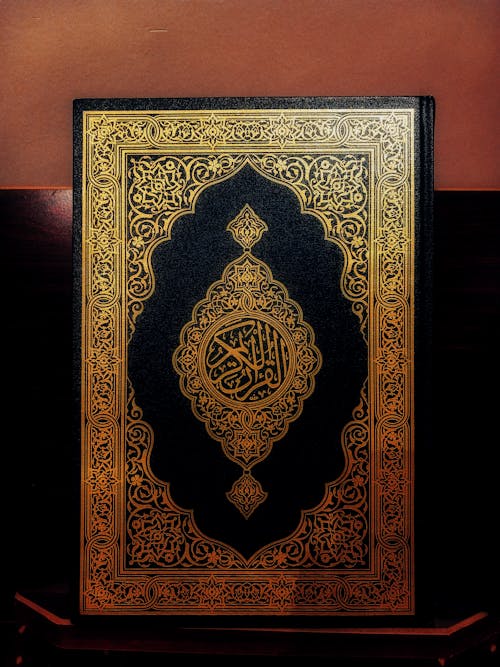 Golden Photo of a Holy Quran