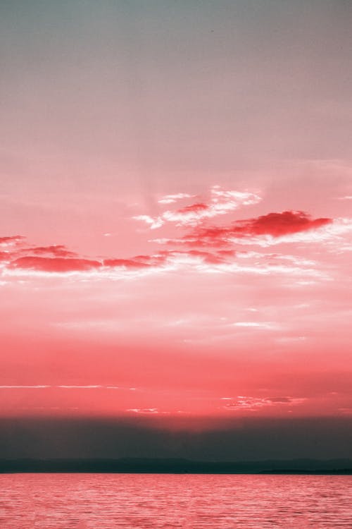 Scenic View Of Ocean During Dawn