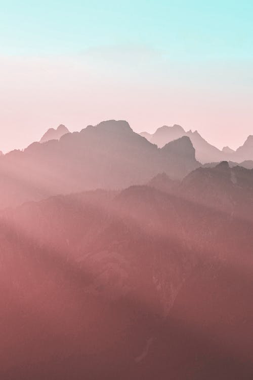 Free Photo of Mountains During Dawn Stock Photo