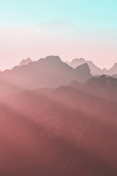 Free Photo of Mountains During Dawn Stock Photo