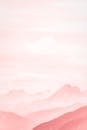柔和的粉红色山景，非常适合作为美学背景或壁纸