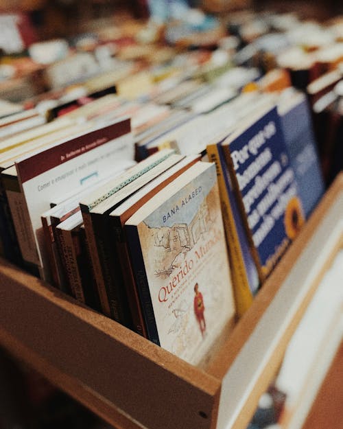 Gratis stockfoto met boeken, boekenshop, detailopname
