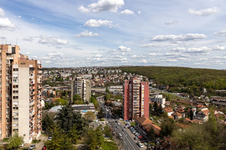 Residential District In City