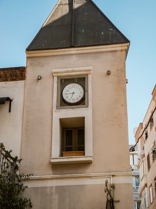 A clock on the side of a building