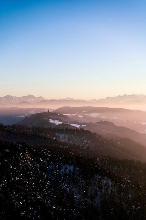 Gratis stockfoto met achtergrondlicht, berg, mist